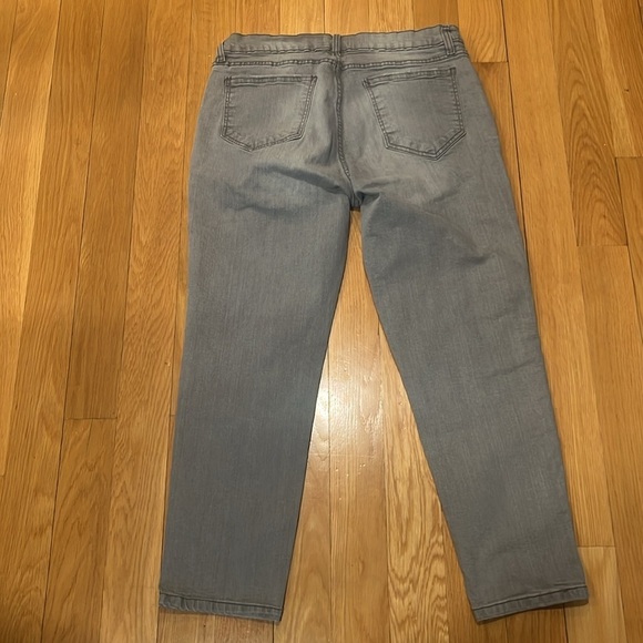 Kensie jeans women’s gray the effortless skinny  crop size 12. - Picture 5 of 10